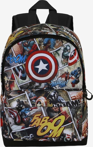 marvel Rucksack 'Captain America Comic' in Mischfarben: Vorderseite