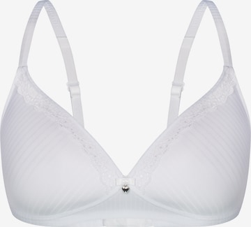 Soutien-gorge 'LOVELY STRIPE' sassa en blanc : devant