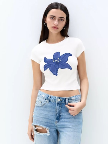 Pull&Bear Shirt in Wit: voorkant