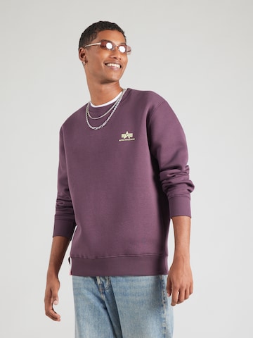 ALPHA INDUSTRIES Mikina – fialová: přední strana