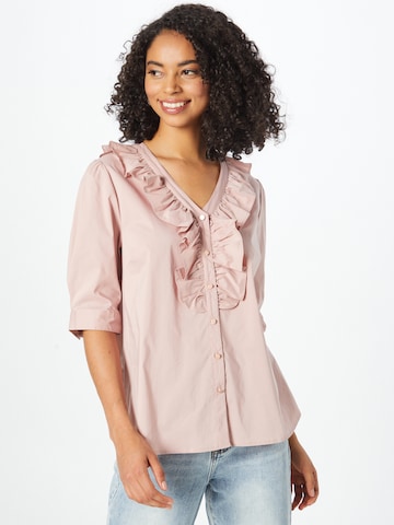 CULTURE - Blusa 'Antoinett' en lila: frente