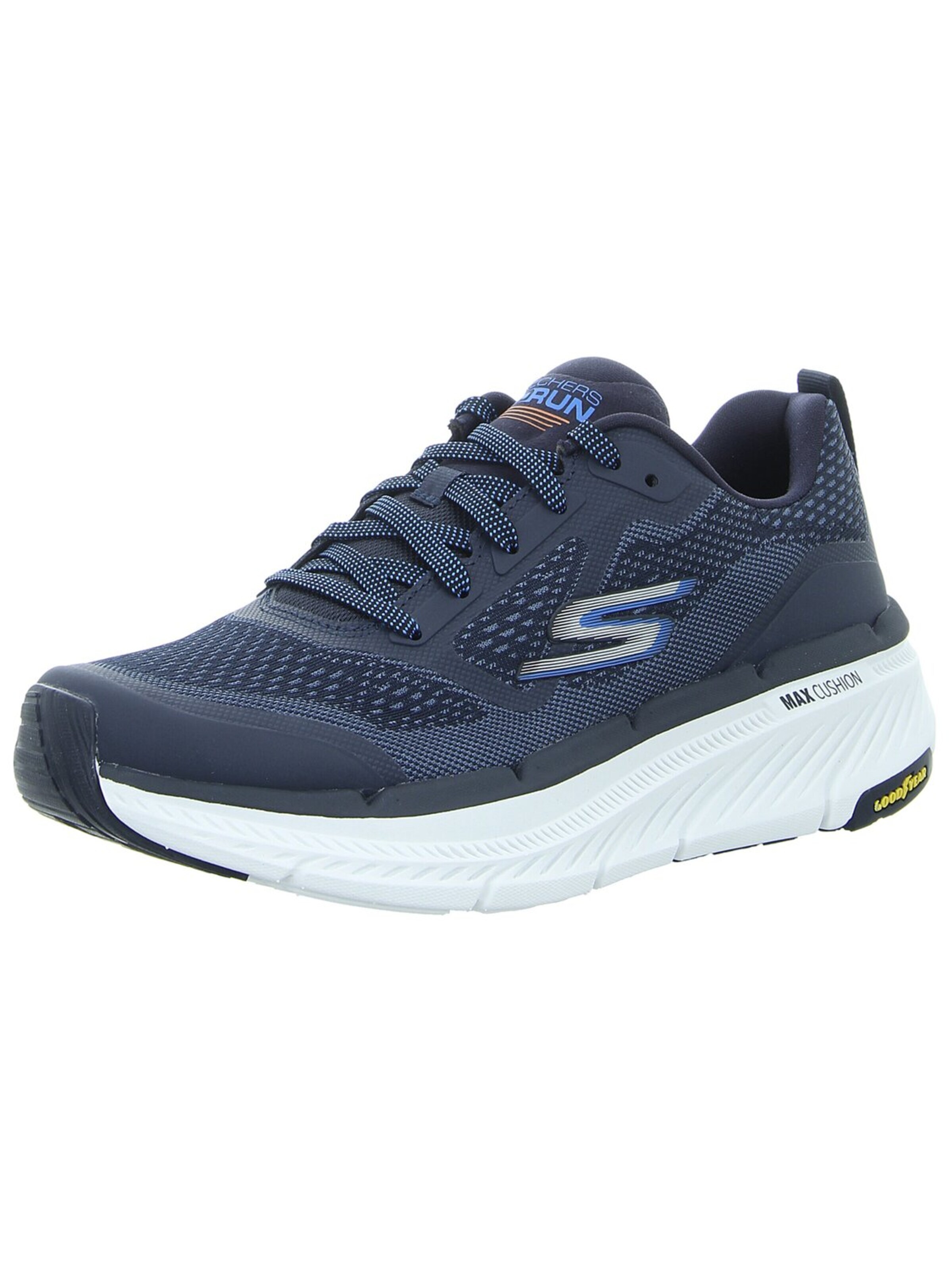 SKECHERS Athletic Lace-Up Shoes in Blue: front