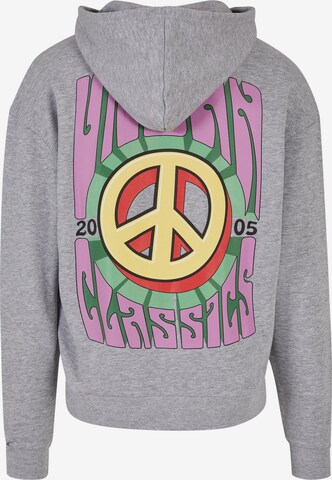 Urban Classics Sweatshirt 'Big Peace' in Grey