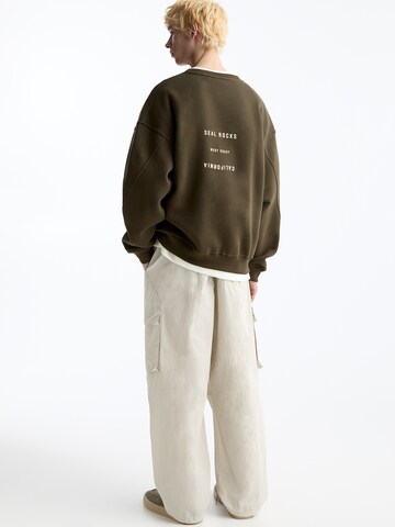 Pull&Bear Sweatshirt in Grün