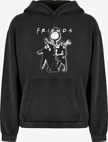 ABSOLUTE CULT Sweatshirt 'Friends - Clock Mono Photo' in Schwarz: predná strana