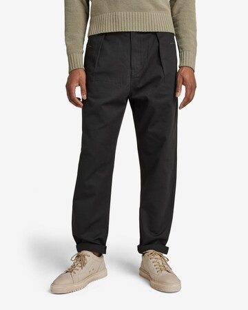 G-Star RAW Loose fit Chino Pants in Black: front