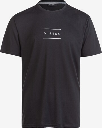 Virtus Shirt 'HODDIE M S-S' in Zwart: voorkant