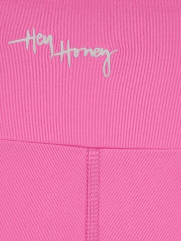 Skinny Pantaloni sportivi di Hey Honey in rosa