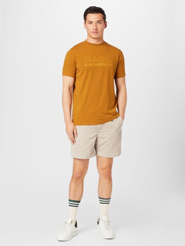 Karl Lagerfeld T-Shirt in Braun