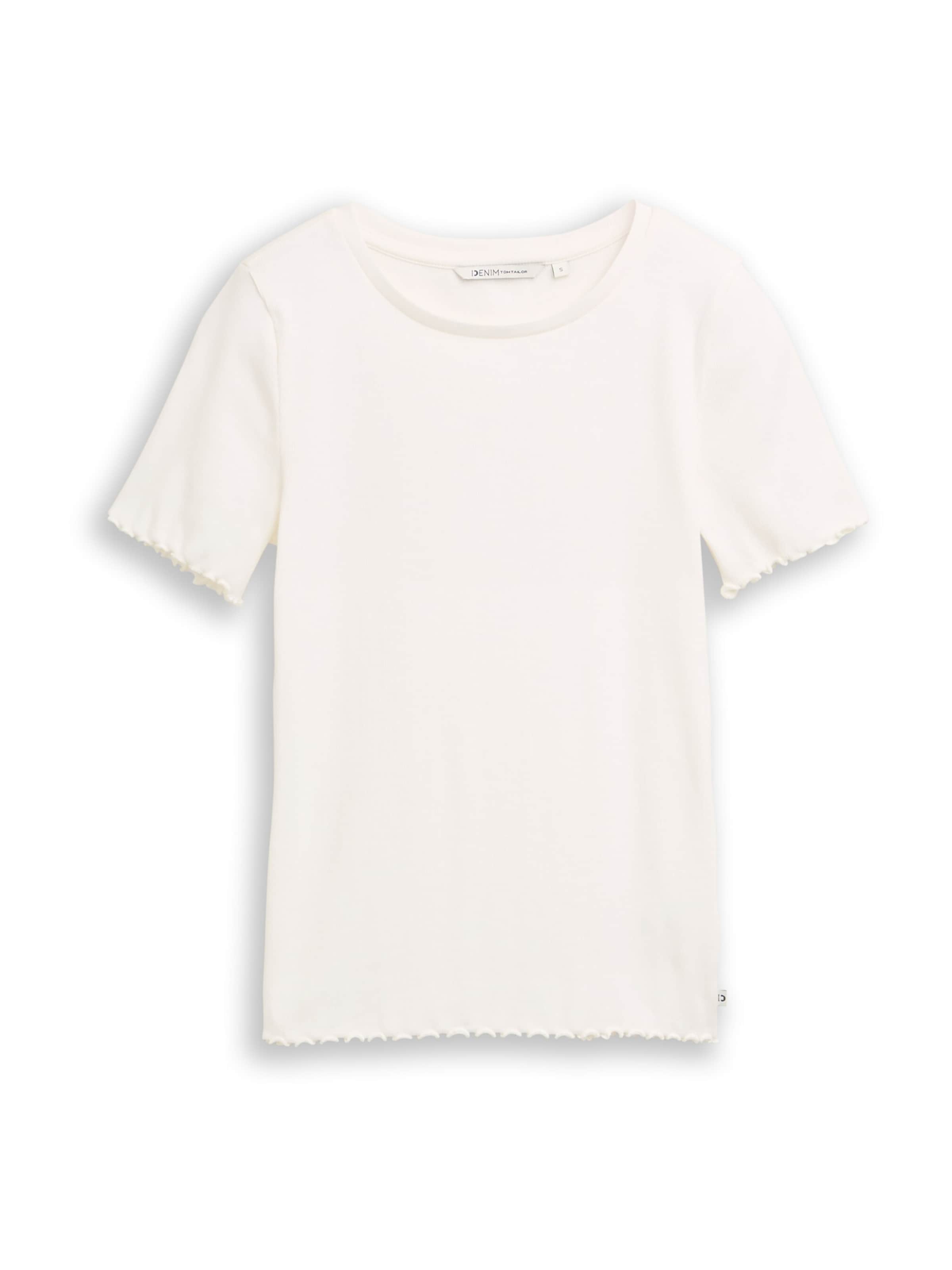 TOM TAILOR DENIM Shirt in White: front
