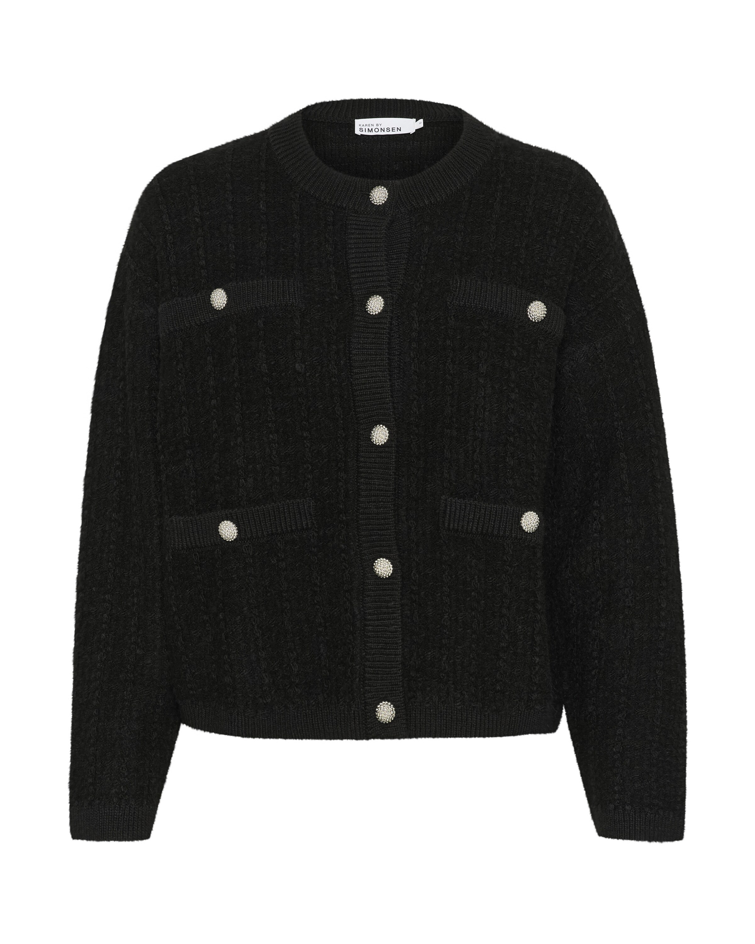 KAREN BY SIMONSEN Cardigan i sort: forside