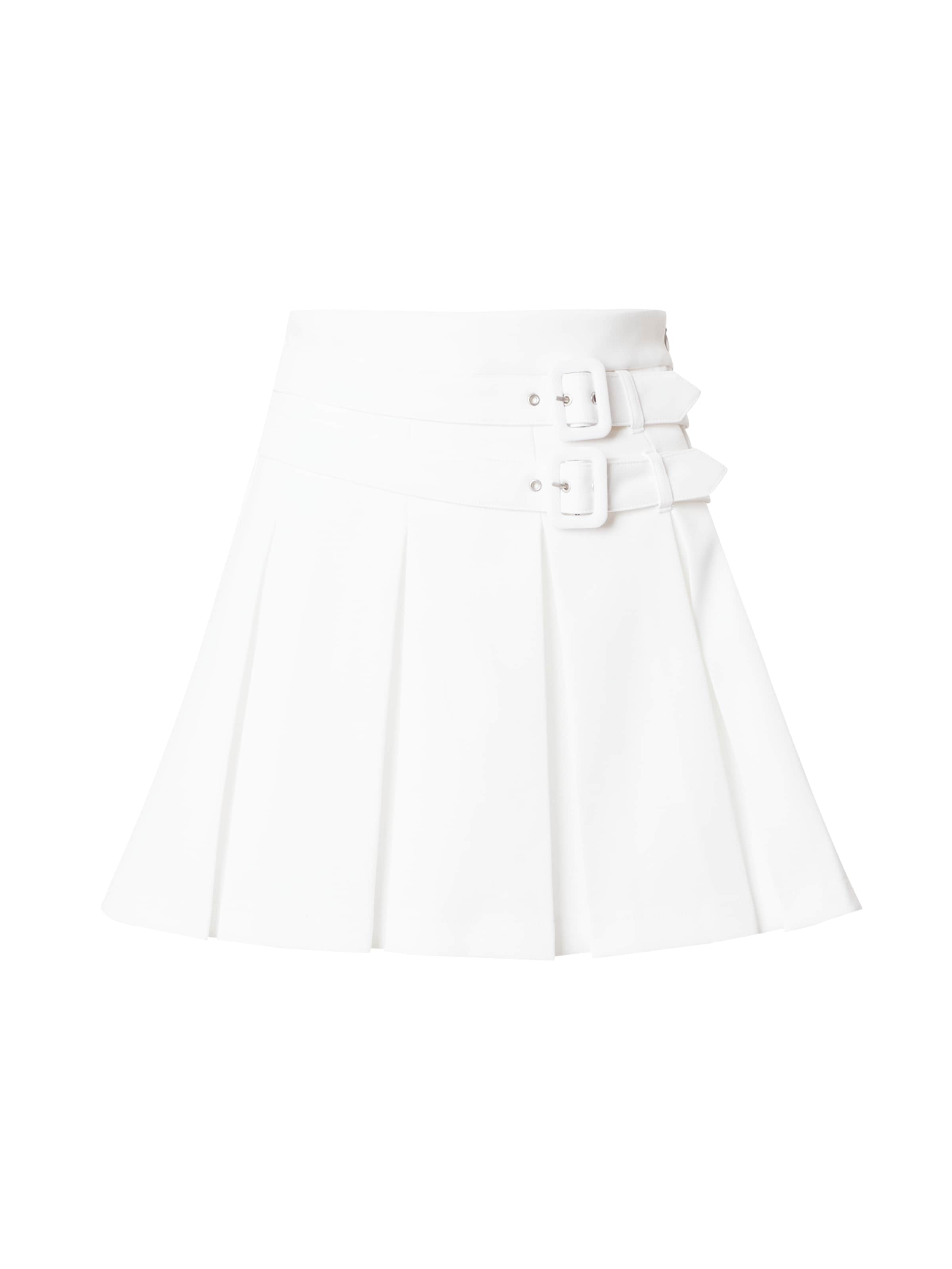 balts ABOUT YOU x Iconic by Tatiana Kucharova Svārki 'Nelly': no priekšpuses