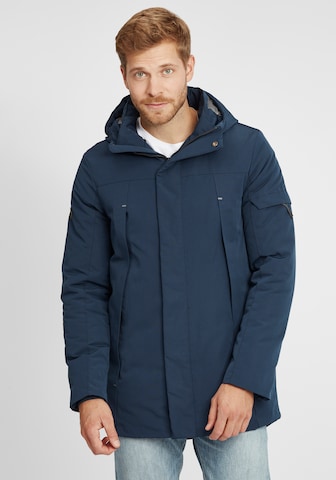 INDICODE JEANS Tussenparka 'Rader' in Blauw: voorkant