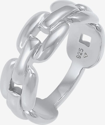 ELLI Ring Knoten, Twisted in Silber: predná strana