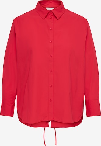 Camicia da donna 'CAROREGON ALVA' di ONLY Carmakoma in rosso: frontale