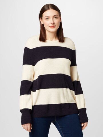 ONLY Carmakoma Pullover 'DARIA' i beige: forside