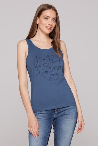 Soccx Top in Blue: front