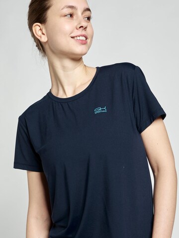 SPORTKIND Functioneel shirt 'Loose Fit Short Sleeve Shirt' in Blauw