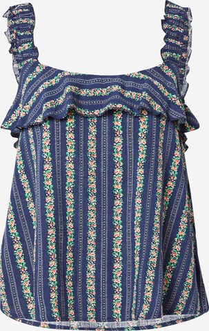 Grace & Mila Top 'CYPRIEN' in Blauw: voorkant