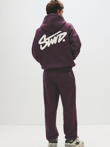 Effilé Pantalon 'STWD' Pull&Bear en violet