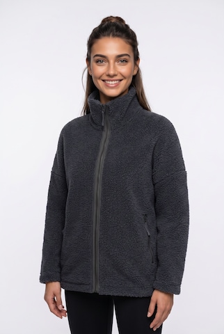 JACK WOLFSKIN Athletic Fleece Jacket in Blue: front