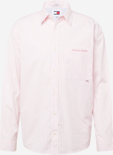 Marškiniai iš Tommy Jeans, spalva – rožių spalva / balta, Prekių apžvalga
