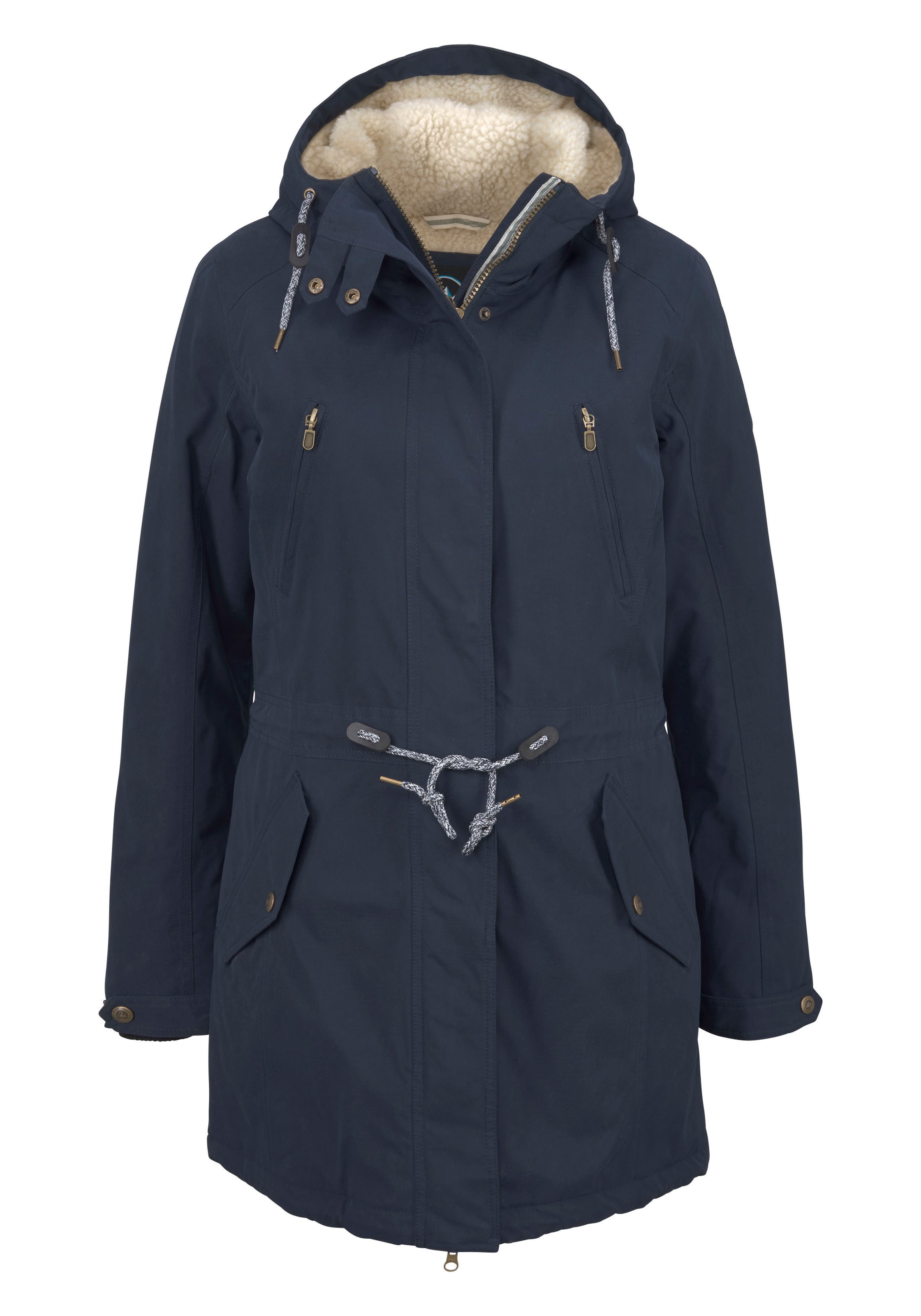 POLARINO Sportjacke in Blau: Vorderseite