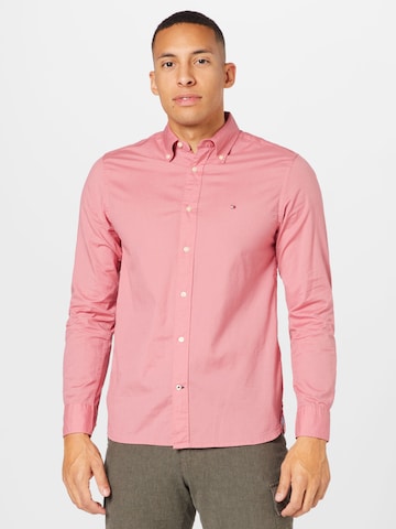 Coupe regular Chemise TOMMY HILFIGER en rose : devant