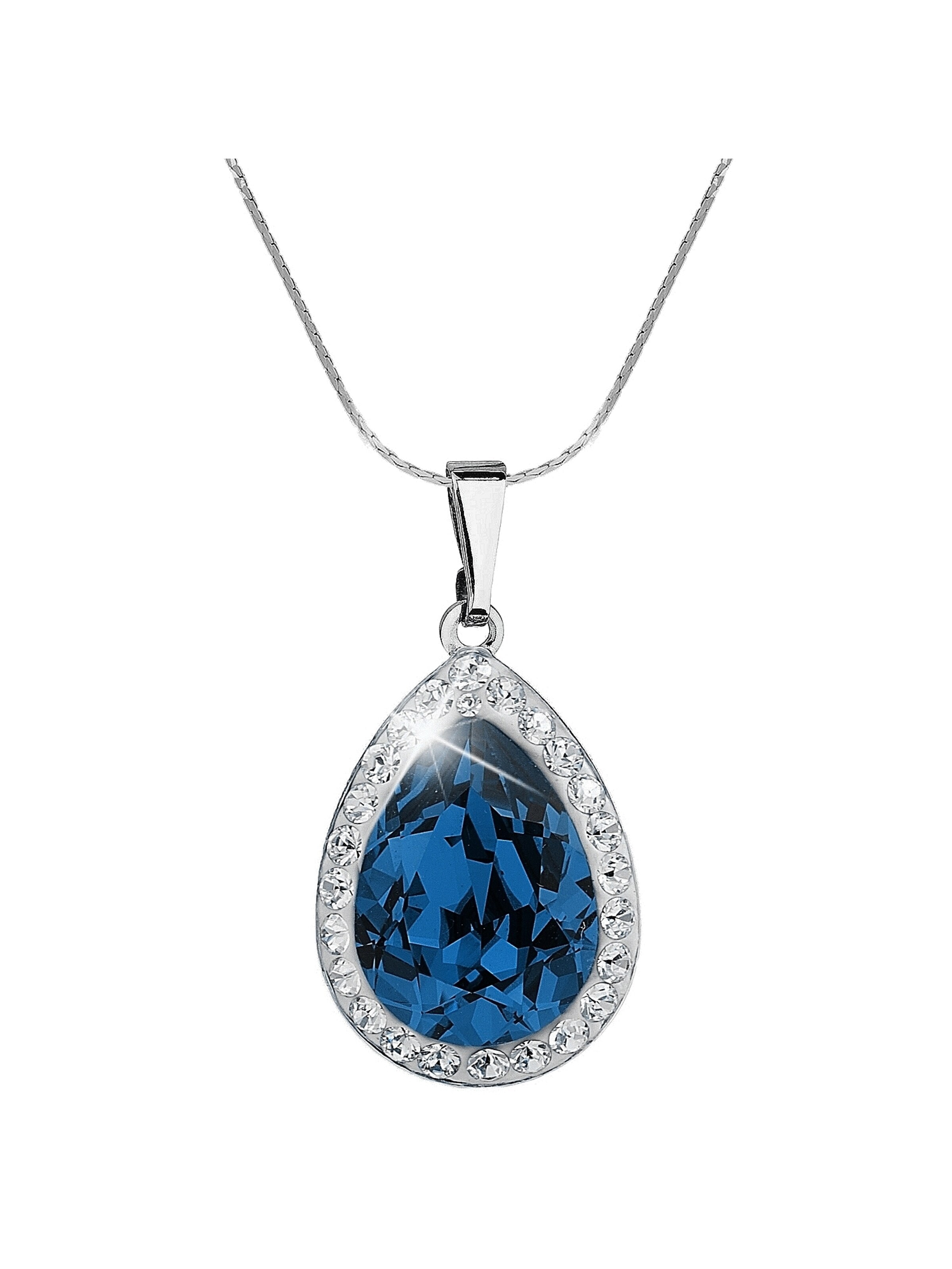 EXCLUSIVE EDITION Řetízek 'Agidel adorned with Swarovski crystals' – modrá