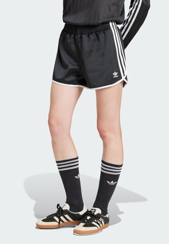 ADIDAS ORIGINALS Loose fit Trousers 'Adicolor' in Black: front