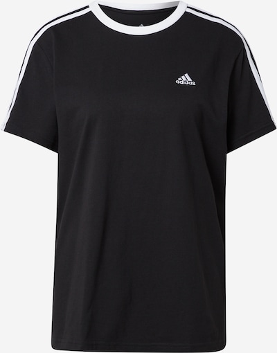 ADIDAS SPORTSWEAR T-shirt fonctionnel 'Essentials 3-Stripes' en noir / blanc, Vue avec produit