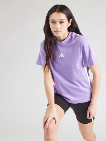ADIDAS SPORTSWEAR Toiminnallinen paita 'Essentials' värissä lila: etupuoli