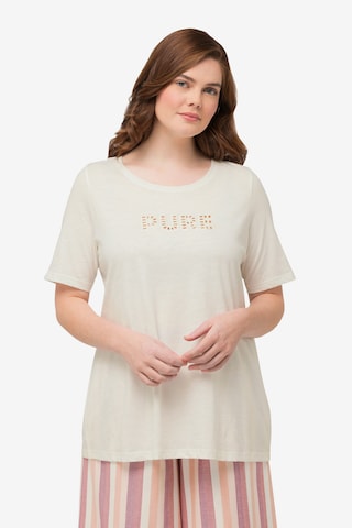 T-shirt Ulla Popken en blanc : devant