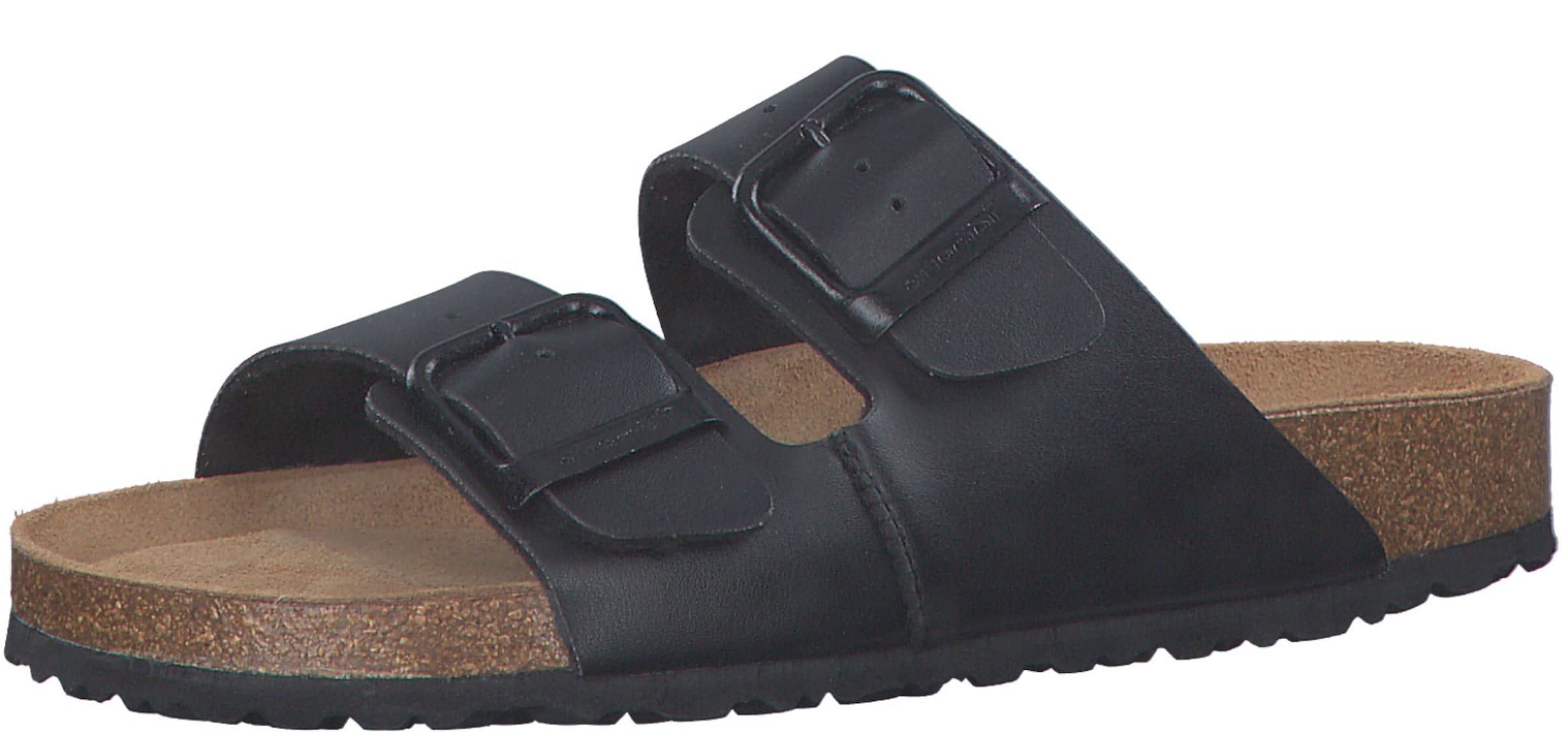 Tamaris Mules in Black: front
