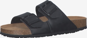 TAMARIS Mules in Black: front