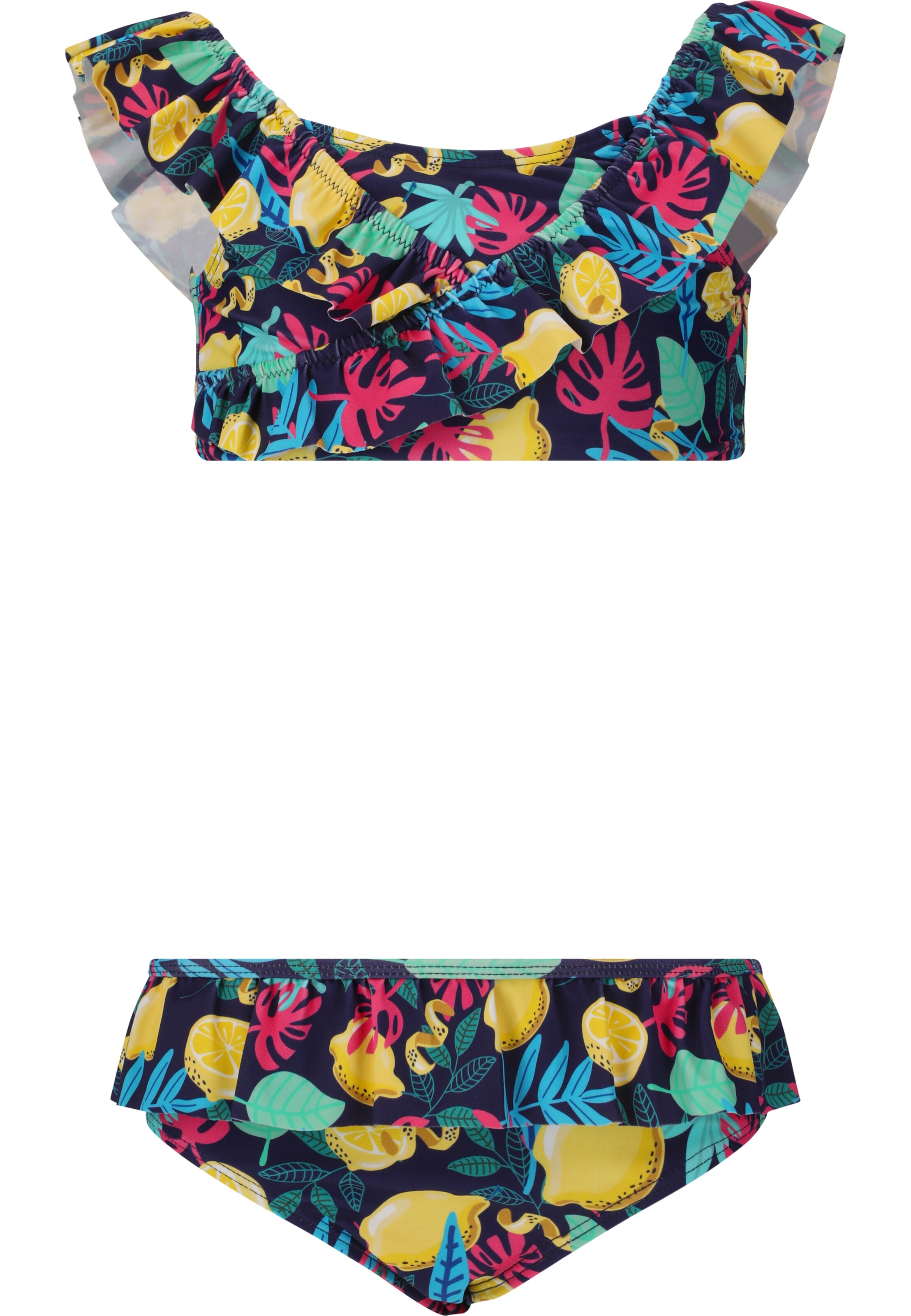 ZigZag Bikini in Mischfarben: Vorderseite