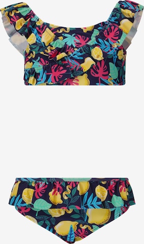 ZigZag Bustier Bikini in Gemengde kleuren: voorkant