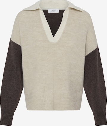 Pull-over b.young en marron : devant