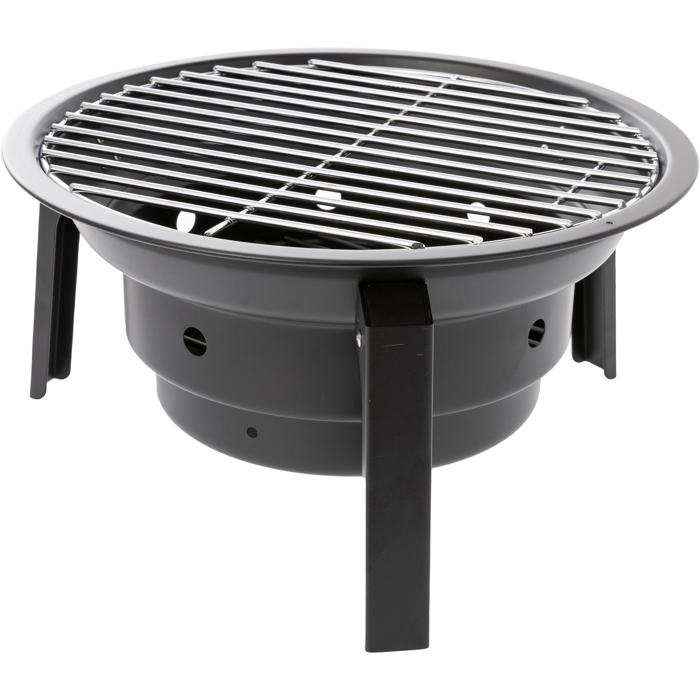 Origin Outdoors Campinggrill 'Campfire' in Schwarz: Vorderseite