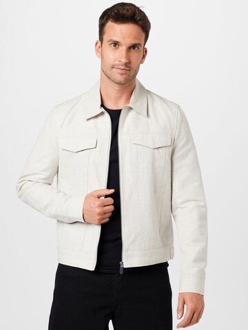 River Island Between-Season Jacket 'WESTERN' in Grey: front