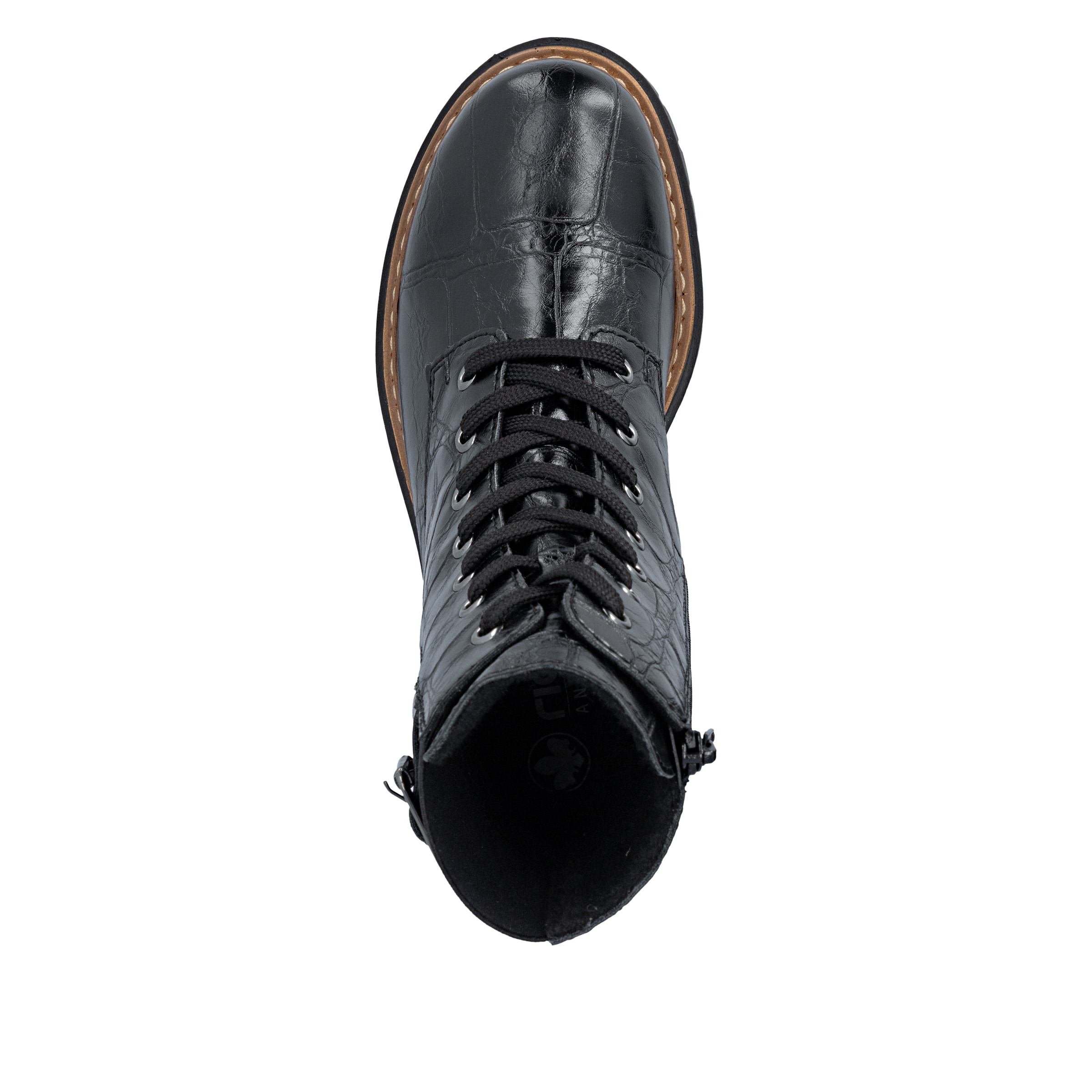 Bottes à lacets Rieker en noir