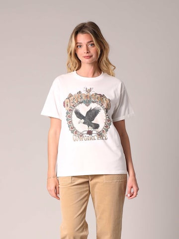 T-shirt 'States' Deeluxe en blanc : devant
