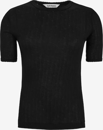 Soft Rebels Shirts 'Odell' i sort: forside