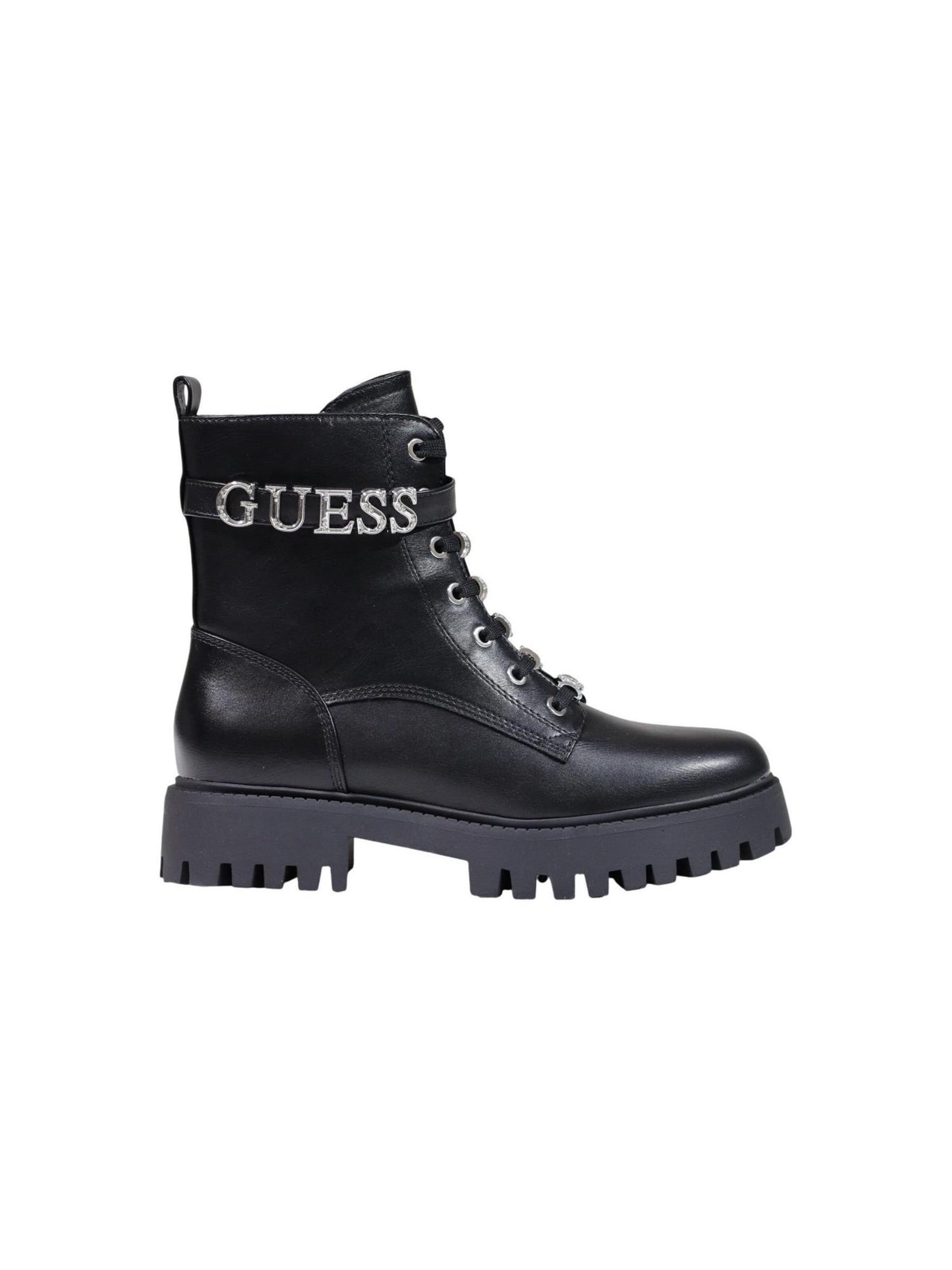 Stivale stringato 'FICKI FLFFIC ELE10' di GUESS in nero: frontale