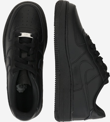 All black air forces with white trim shop