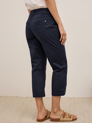 CECIL Slimfit Kalhoty 'New York' – modrá