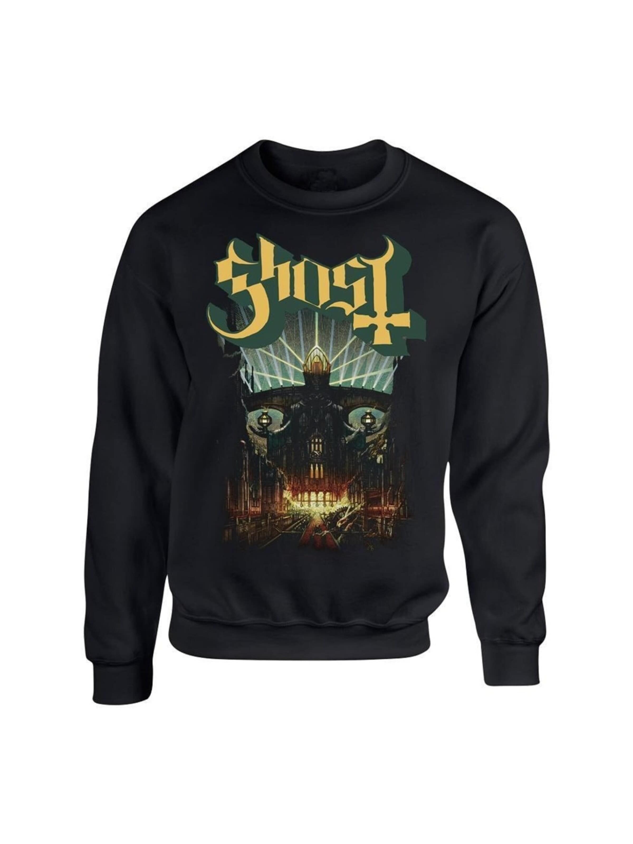 Ghost Sweatshirt 'Ghost Meliora  Sweatshirt Sweatshirt'‌‌‌‌‌‌‌ in Schwarz: Vorderseite