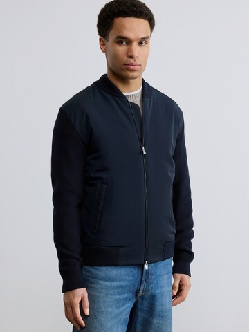 BOSS Strickjacke 'C-Ubaio' in Blau