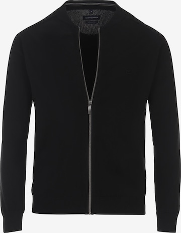 CASAMODA Strickjacke 'Basic' in Schwarz: Vorderseite