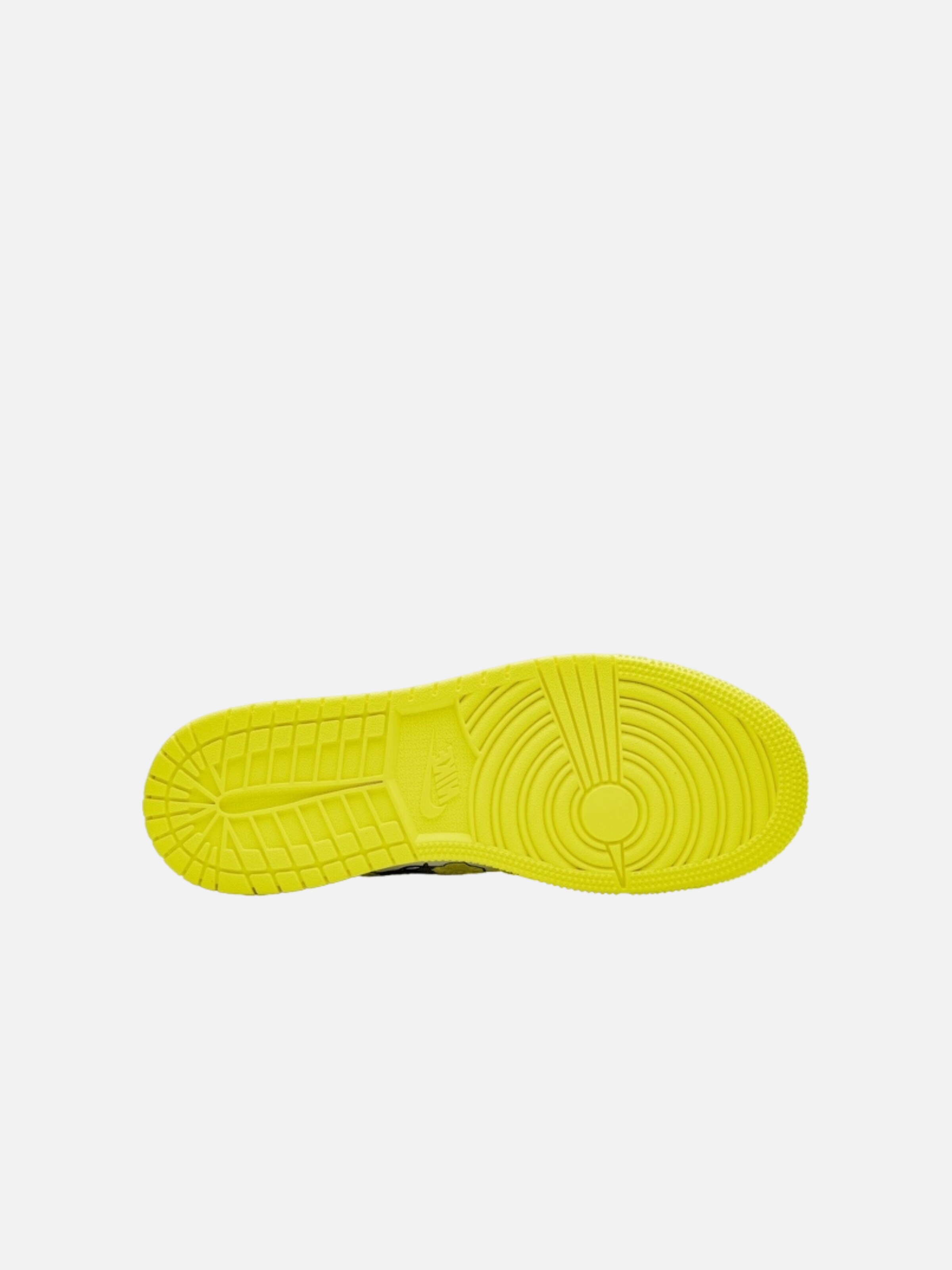 Baskets hautes 'Air 1 Mid Dynamic Floral' Jordan en jaune